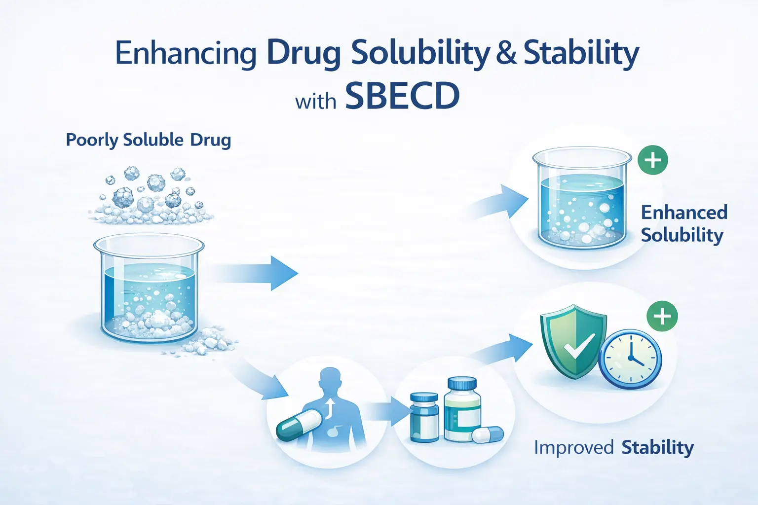 Betadex Sulfobutil Eter Natrium Dərmanların Bioavailability və Stabilliyini necə yaxşılaşdırır