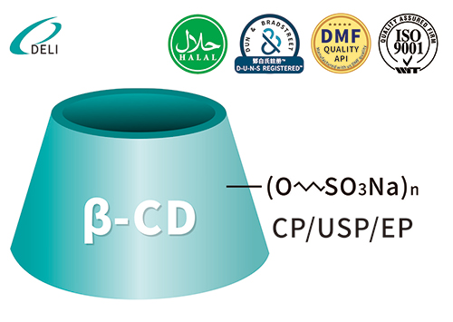 Betadex Sulfobutil Eter Natrium CAS 182410-00-0 SBECD